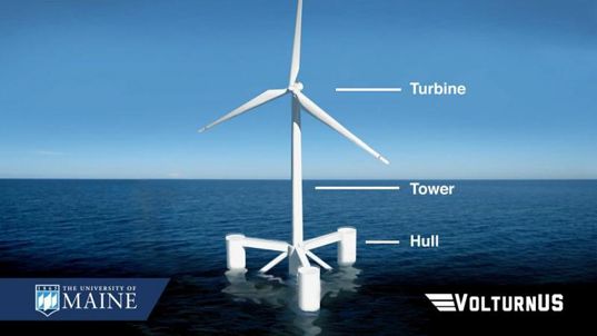 VolturnUS floating wind turbine