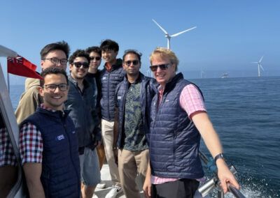 EE team on way to Rampion Offshore Wind Farm