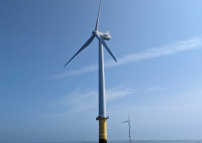 A WTG at Rampion Offshore Wind Farm