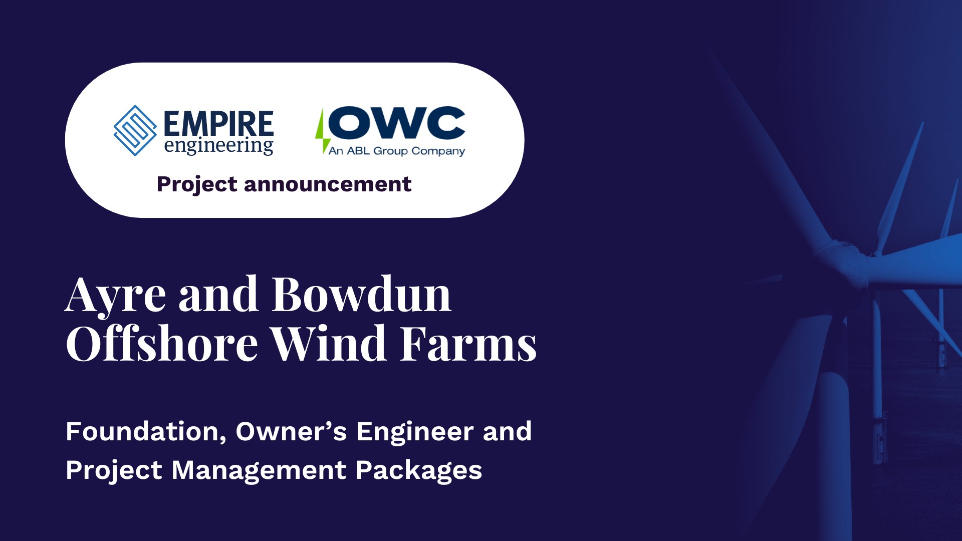 EE x OWC - Ayre and Bowdun Offshore wind farm illustration